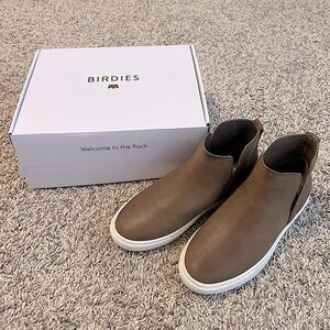 👢Birdies The Falcon Booties in Cafe Au Lait Leather NIB